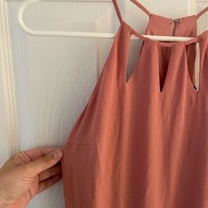 Express peach pink dress